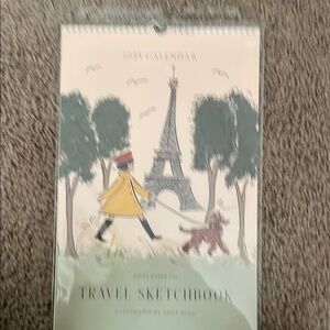 Anthropologie Yellow and Gray Parisian Art Wall Decor